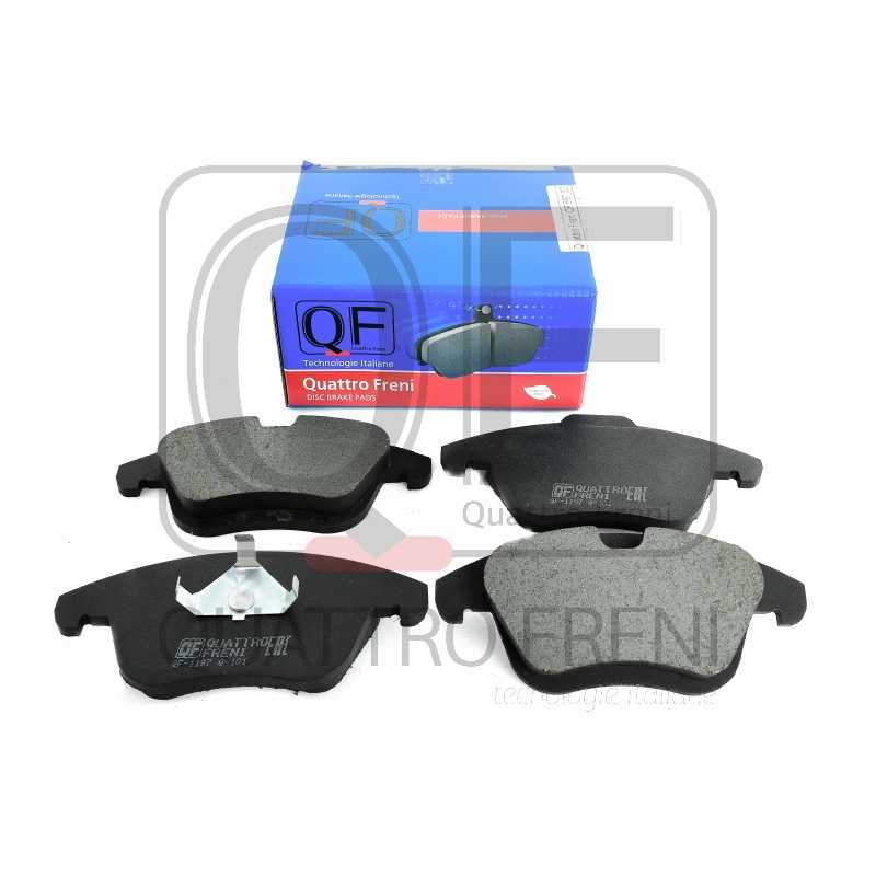 Колодки тормозные FR без датчика FORD MONDEO IV.GALAXY III. S-MAX.подходит для LAND ROVER FRE <b>QUATTRO FRENI QF69700</b> - изображение 1