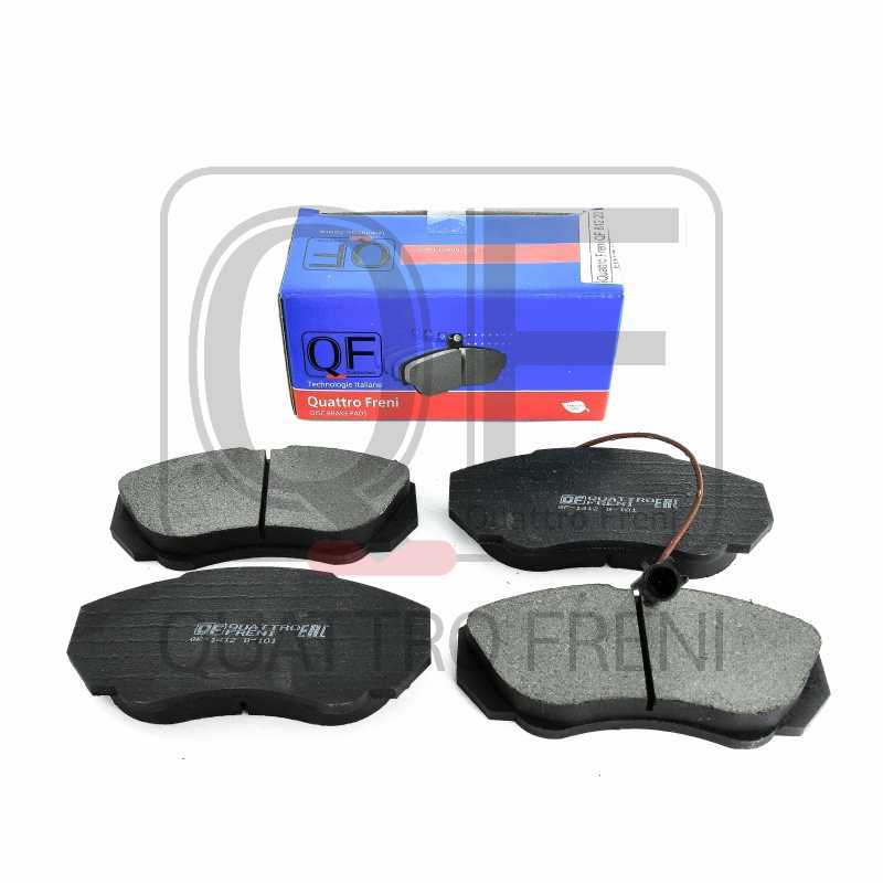 Колодки тормозные FR с электродатчиком FIAT DUCATO II(244) PEUGEOT BOXER I(244) CITROEN JUMPER I(244 <b>QUATTRO FRENI QF81220</b> - изображение 1