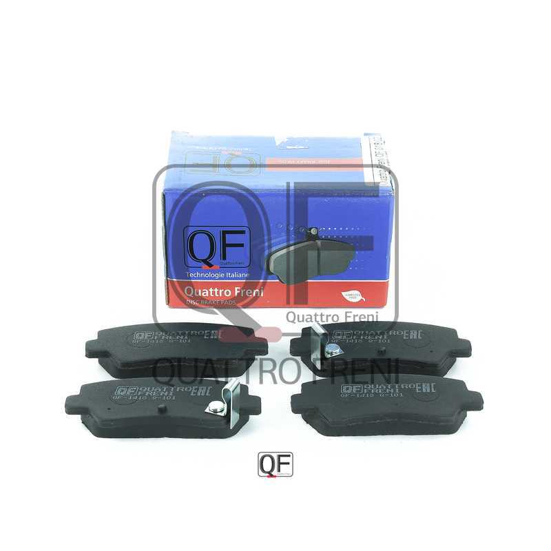 Колодки тормозные RR с механическим датчиком HYUNDAI SOLARIS (2011-). KIA RIO II <b>QUATTRO FRENI QF81802</b> - изображение