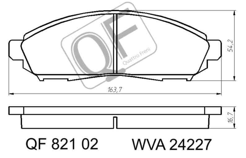 Колодки тормозные <b>QUATTRO FRENI QF82102</b> - изображение 1
