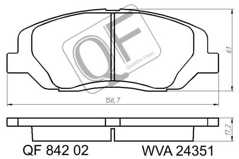 Колодки тормозные <b>QUATTRO FRENI QF84202</b> - изображение 2