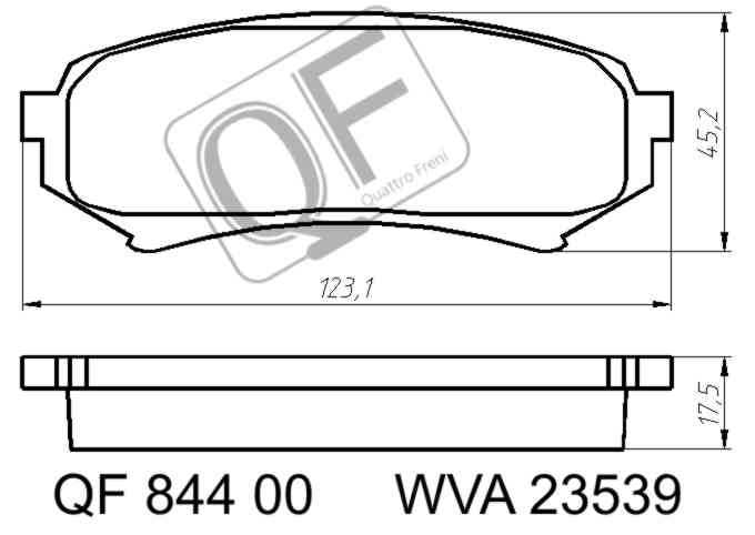 Колодки тормозные RR TOYOTA LAND CRUISER 100LEXUS LX470 9807 <b>QUATTRO FRENI QF84400</b> - изображение 2