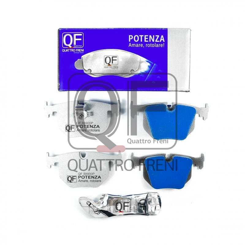 Колодки тормозные RR без механического датчика E46 E38 POTENZA <b>QUATTRO FRENI QF88900P</b> - изображение