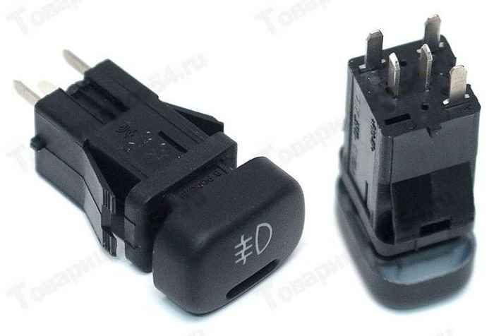 Выключатель противотуманных фонарей задних ВАЗ 2115 <b>РАДИОДЕТАЛЬ 757.3710-07.02</b> - изображение 1