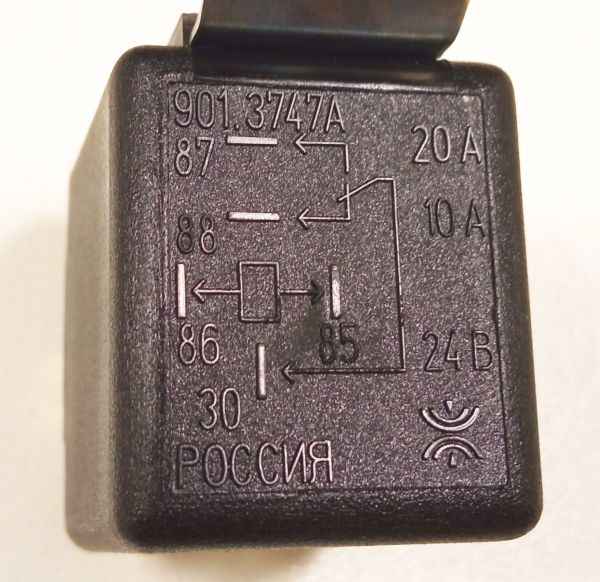 Реле 5 контактов (24В, 20А) 112 / 901.3747 - изображение Реле 5 контактов (24В, 20А) 112 / 901.3747 - изображение