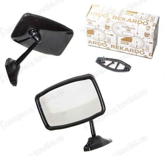 Зеркало заднего вида наружное ВАЗ 2101 <b>РЕКАРДО 21011/8201050/58уп</b> - изображение