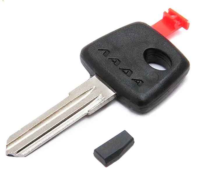 Заготовка ключа замка зажигания ВАЗ 2110, 2170 Приора с рабочим чипом <b>Рекардо RD17412</b> - изображение