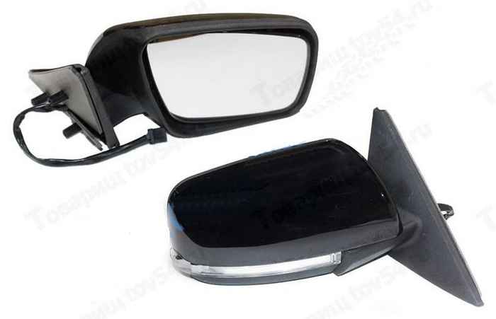 Зеркало наружное заднего вида ВАЗ 2170 Приора левое + правое (электропривод, обогрев, поворотник) <b>РЕКАРДО RD17552</b> - изображение