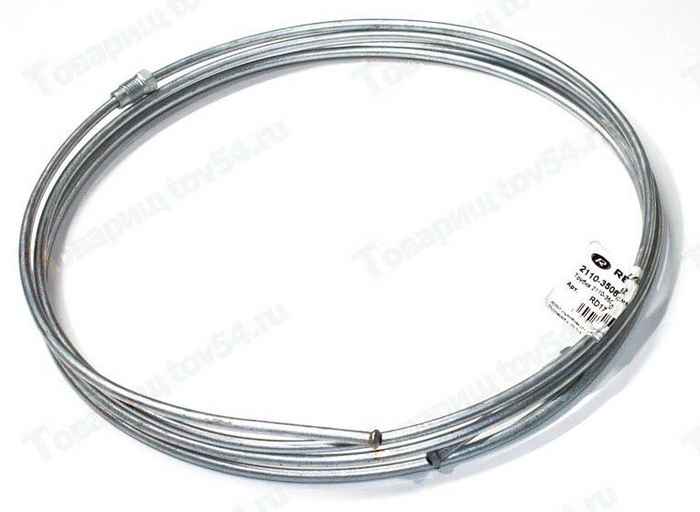 Трубка тормозная ВАЗ 2110 магистральная задняя левая от главного цилиндра к регулятору <b>РЕКАРДО RD17590</b> - изображение