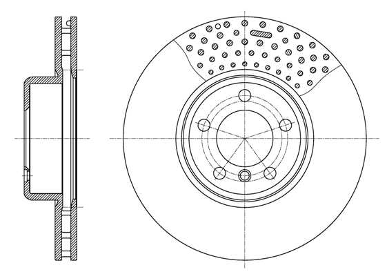 Диск тормозной п. BMW F20/F30 1.5-3.0i/ <b>REMSA 61594.10</b> - изображение