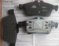 Комп торм колодок 4шт (диск) <b>RENAULT 7701206609</b> - изображение