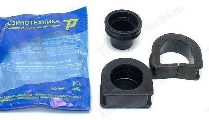 Ремкомплект рулевой рейки ВАЗ 2108 (опоры+колпак) <b>РЕЗИНОТЕХНИКА 3 шт в комплекте</b> - изображение