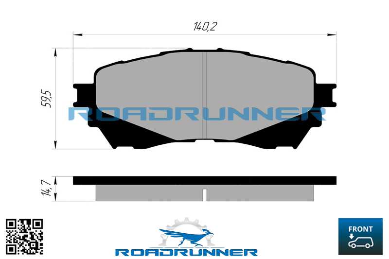 Колодки тормозные передние <b>ROADRUNNER RR-21812-SPD</b> - изображение 2