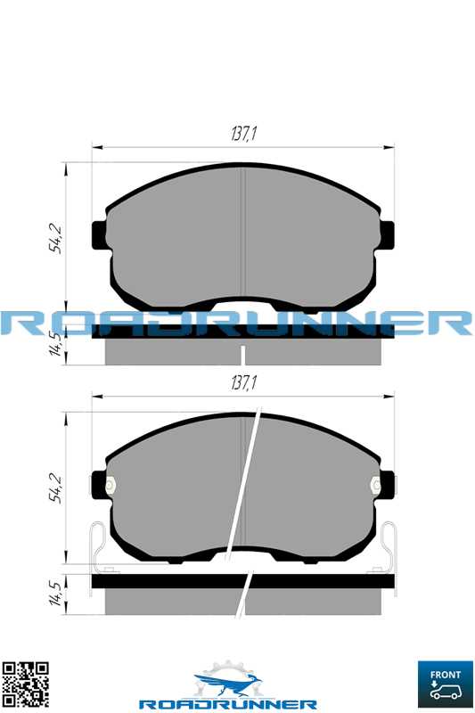 Колодки тормозные передние <b>ROADRUNNER RR-21816-SPD</b> - изображение 2