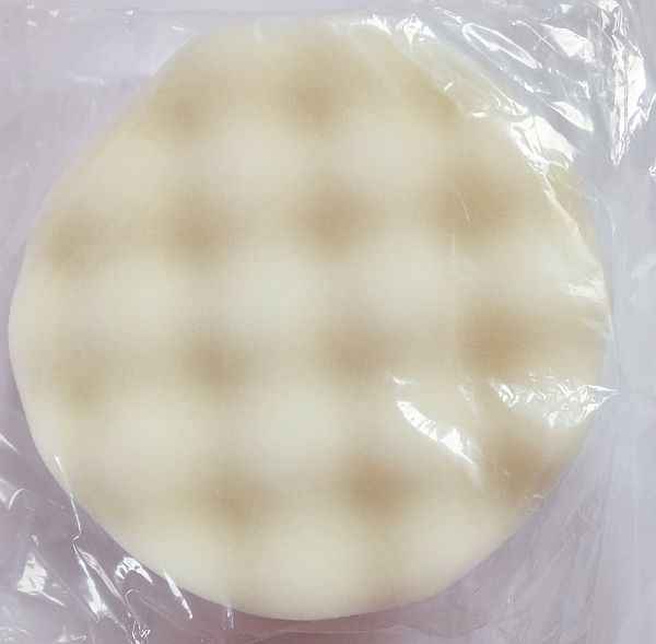 Круг полировальный на липучке белый рельефный 150мм х 25мм ROCKFORCE PSP150W/W - изображение