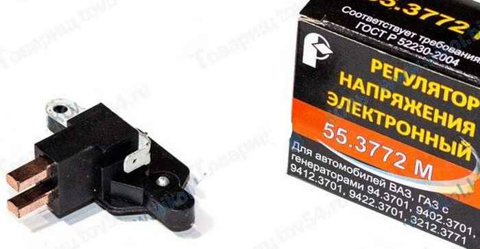 Реле зарядки ВАЗ 2110 (55.3772м) с генерат. серии 94 <b>РОМБ 00055-00-3772000-000</b> - изображение