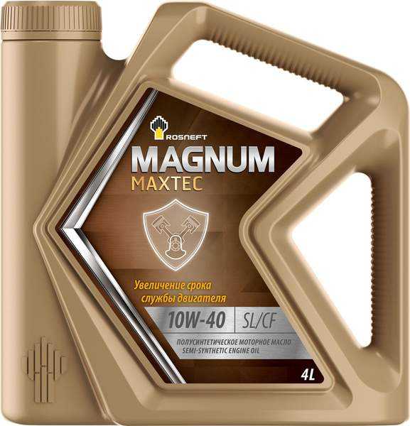 Роснефть Magnum Maxtec 10W40 (4л) полусинтетическое SL/СF - изображение