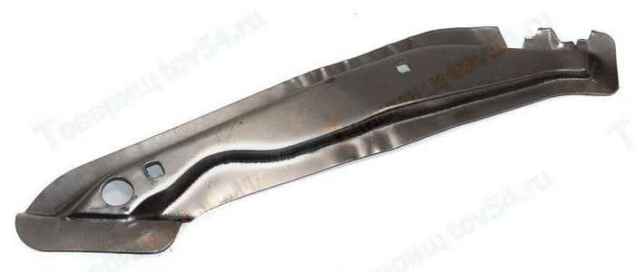 Усилитель панели брызговика ВАЗ 2108 левый (змейка) 0,9мм белый <b>2108-8403287</b> - изображение