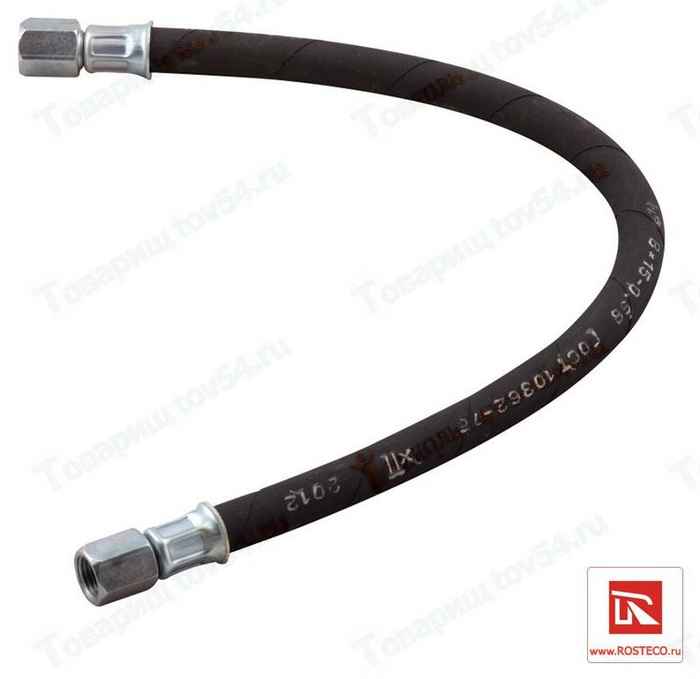 Шланг топливный высокого давления ВАЗ 2112 с гайками <b>ROSTECO 20163</b> - изображение