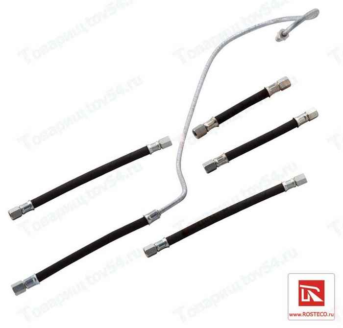 Шланг топливный высокого давления ВАЗ 21214 (комплект 4шт) <b>ROSTECO 20170</b> - изображение