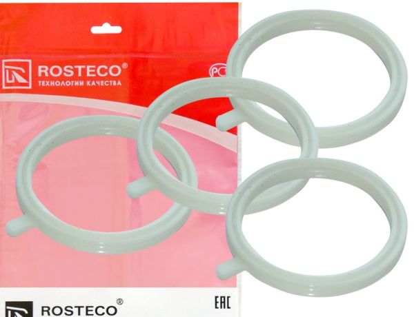 Ремкомплект ресивера прокладки (газового канала) LADA X-RAY силикон (4 шт) <b>ROSTECO 20737</b> - изображение