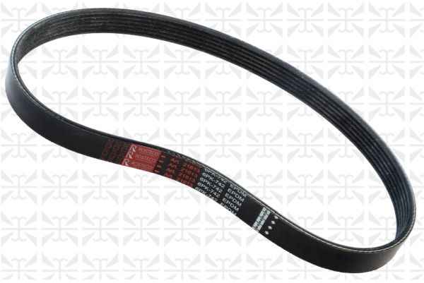 Ремень 6PK742 ВАЗ 2110-2170 без кондиционера <b>ROSTECO 21613</b> - изображение