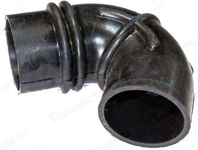 Патрубок ДМРВ воздушного фильтра ГАЗель 3302 ЗМЗ-405 Б угол <b>РТИ 01157</b> - изображение
