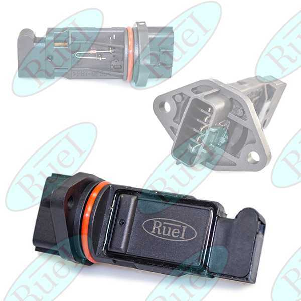 Датчик массового расхода воздуха NISSAN ALMERA TINO (00-06), PRIMERA (P12E) (02-07) <b>RUEI RUEI02523</b> - изображение