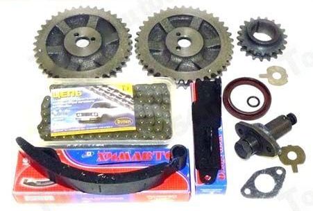 Комплект ГРМ ВАЗ 2106 CLASSIC двухрядная цепь <b>РусМаш 09-1006001</b> - изображение