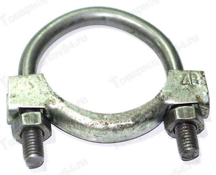 5. Хомут глушителя 2101 48мм артикул. Хомут глушителя 48. Хомут глушителя ваз 21213. Хомут глушителя 54мм.