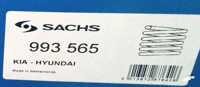 Пружина передняя SACHS 993 565 - изображение 2