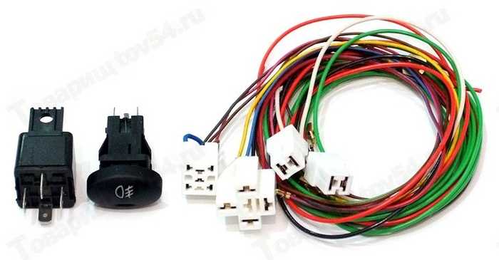 Провода противотуманных фар ВАЗ 1118 (жгут) полный к-т <b>Самара 11184-3724010</b> - изображение