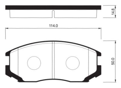 Тормозные колодки дисковые <b>SANGSIN SP1142</b> - изображение