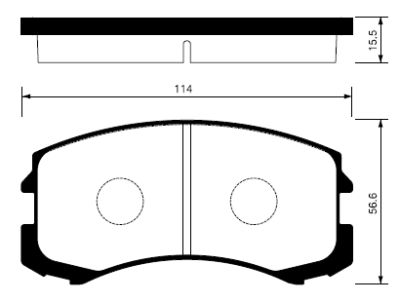 Тормозные колодки дисковые <b>SANGSIN SP1255</b> - изображение Тормозные колодки дисковые <b>SANGSIN SP1255</b> - изображение