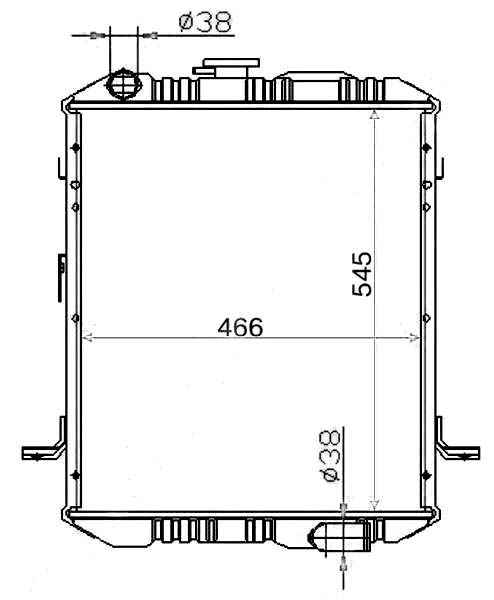 Радиатор ISUZU ELF 3.6 90-99 4BE1 <b>SAT IS0001-3.6</b> - изображение
