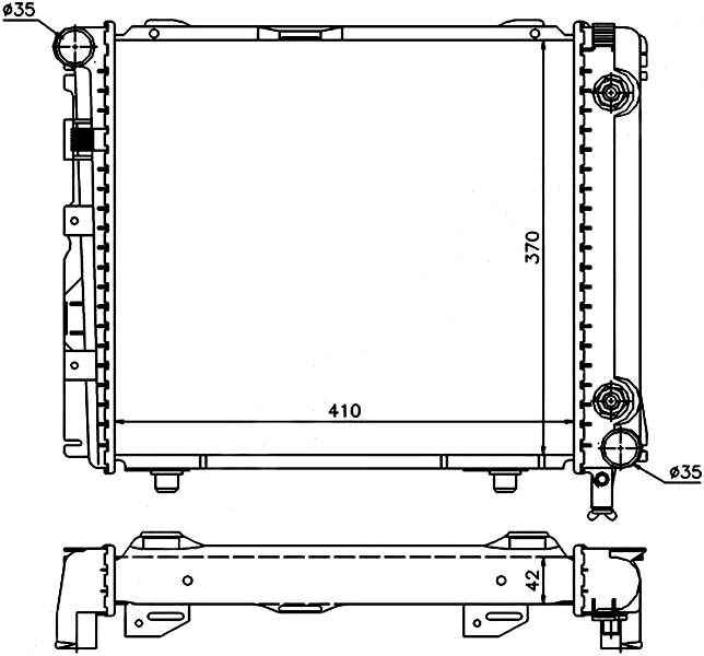 Радиатор MERCEDES E-CLASS W124 2.0 / 2.2 / 2.3 85-92 / W201 2.3 83-93 W / O A / C <b>SAT MB0003</b> - изображение Радиатор MERCEDES E-CLASS W124 2.0 / 2.2 / 2.3 85-92 / W201 2.3 83-93 W / O A / C <b>SAT MB0003</b> - изображение
