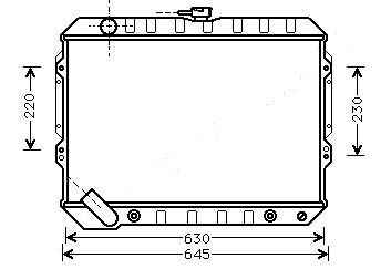 Радиатор MITSUBISHI PAJERO 6G72 V6 3.0 91-99 AT <b>SAT MC0006-V6-ATM-BR</b> - изображение Радиатор MITSUBISHI PAJERO 6G72 V6 3.0 91-99 AT <b>SAT MC0006-V6-ATM-BR</b> - изображение