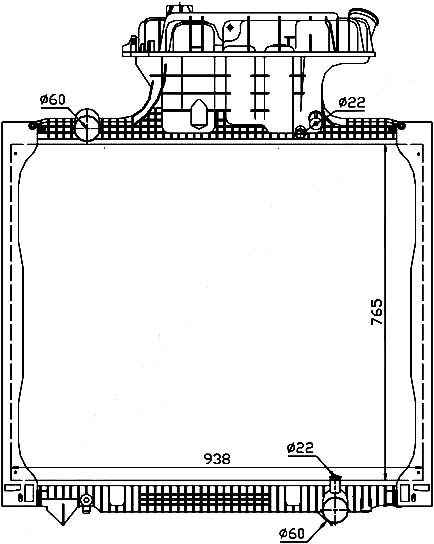 Радиатор MAN TG 2002- <b>SAT MN0003-1</b> - изображение