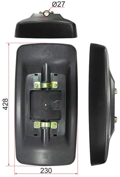 Зеркало заднего вида NISSAN CONDOR (UD) truck (428x230mm) <b>SAT SL-631</b> - изображение
