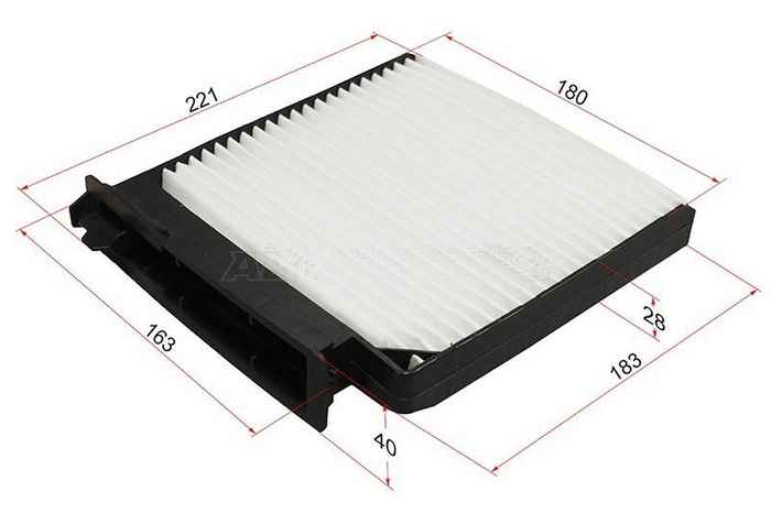 Фильтр салона NISSAN MICRA 02-10 / NOTE 06-13 / NV200 09- (левый руль) <b>SAT ST-27891-AX010</b> - изображение