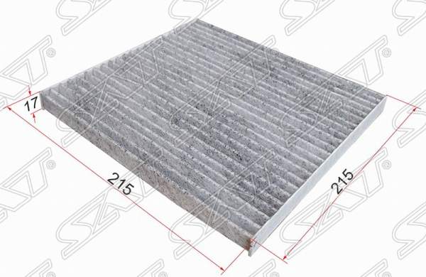 Фильтр салона TOYOTA IPSUM 01-09 / HARRIER / LEXUS RX 03-08 / LAND CRUISER PRADO 120 02-09 (уголь) <b>SAT ST-87139-28010-U</b> - изображение