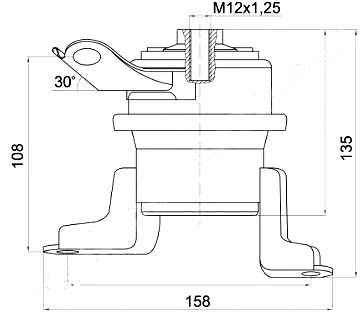 Подушка двигателя прав. TOYOTA CALDINA / OPA / PREMIO / ALLION / VISTA / ARDEO 1ZZFE 00- <b>SAT ST-12362-22010</b> - изображен Подушка двигателя прав. TOYOTA CALDINA / OPA / PREMIO / ALLION / VISTA / ARDEO 1ZZFE 00- <b>SAT ST-12362-22010</b> - изображение