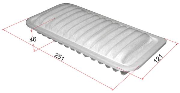 Фильтр воздушный TOYOTA COROLLA AXIO / FIELDER 12- / YARIS 99- <b>SAT ST-17801-21030</b> - изображение
