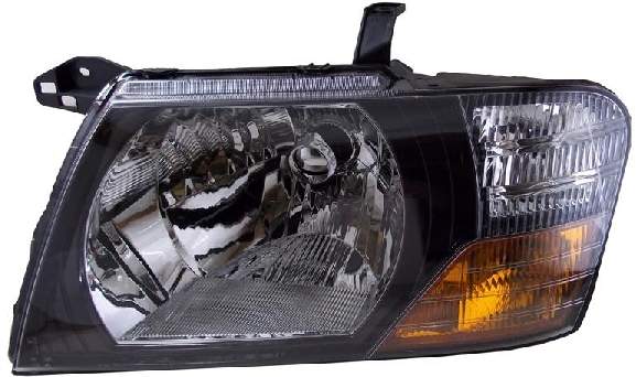 Фара MITSUBISHI PAJERO 99-03 черная <b>SAT ST-214-1159BL</b> - изображение