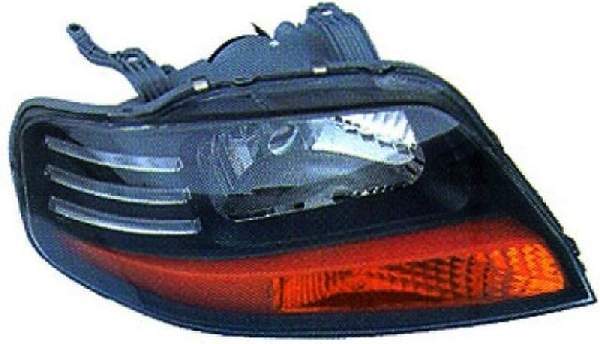 Фара CHEVROLET AVEO 03-08 3 / 5D черная <b>SAT ST-222-1112R</b> - изображение