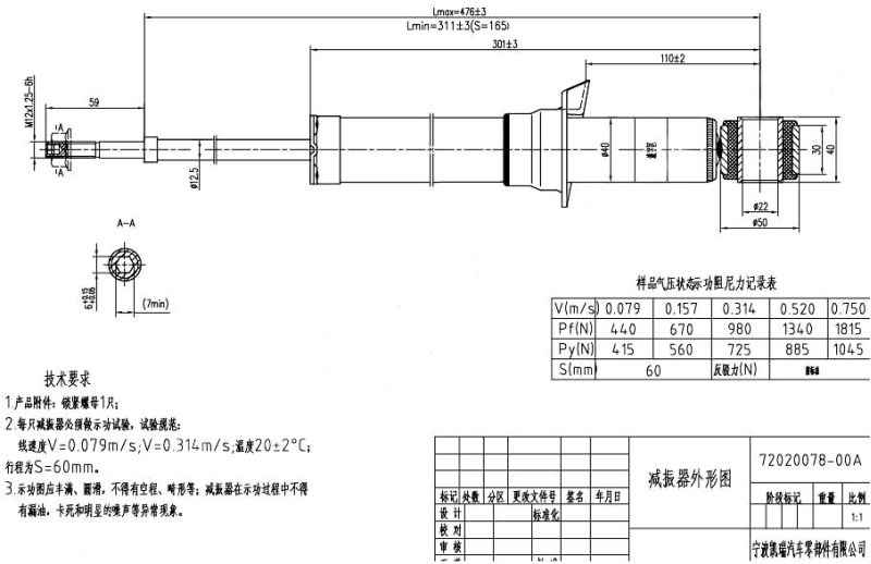 Стойка задняя TOYOTA COROLLA / FIELDER / ALLEX / RUNX / SPACIO / ALLION / PREMIO / LIFAN SOLANO 01-08 лев.=прав. <b>SAT ST-48530-80046</b> - изображение