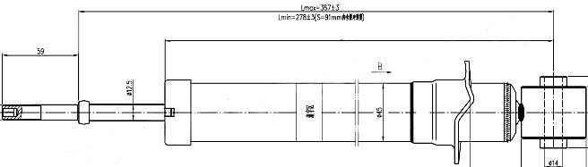 Стойка задняя TOYOTA CALDINA 02-07 лев.=прав. <b>SAT ST-48530-80084</b> - изображение Стойка задняя TOYOTA CALDINA 02-07 лев.=прав. <b>SAT ST-48530-80084</b> - изображение