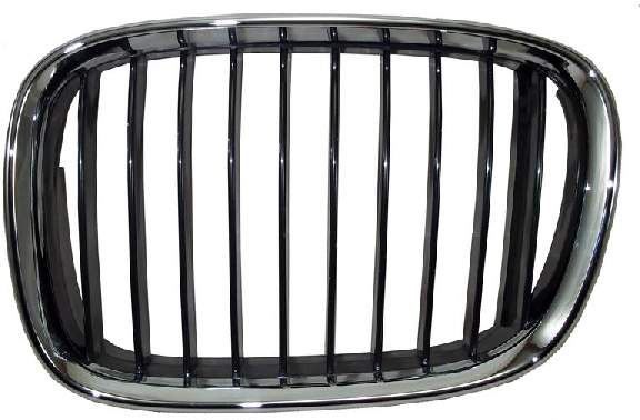 Решетка BMW E39 95-00 лев. черная с хромом <b>SAT ST-BM53-093-2</b> - изображение