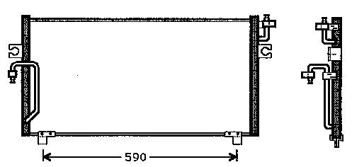 Радиатор кондиционера NISSAN PRIMERA 95-00 <b>SAT ST-DT37-394-0</b> - изображение