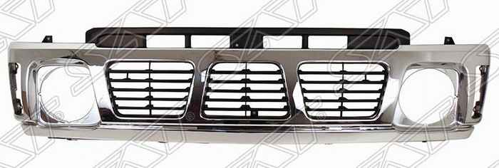 Решетка NISSAN PATROL / SAFARI 93-94 черная с хромом <b>SAT ST-DT72-093-A0</b> - изображение